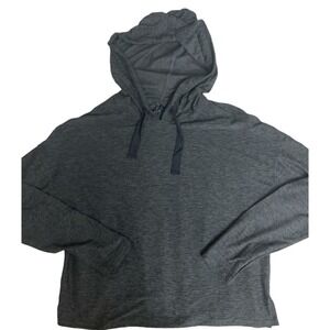 Kyodan Athletic Works Womens Gray Heathered Long Sleeve Hoodie Top M L